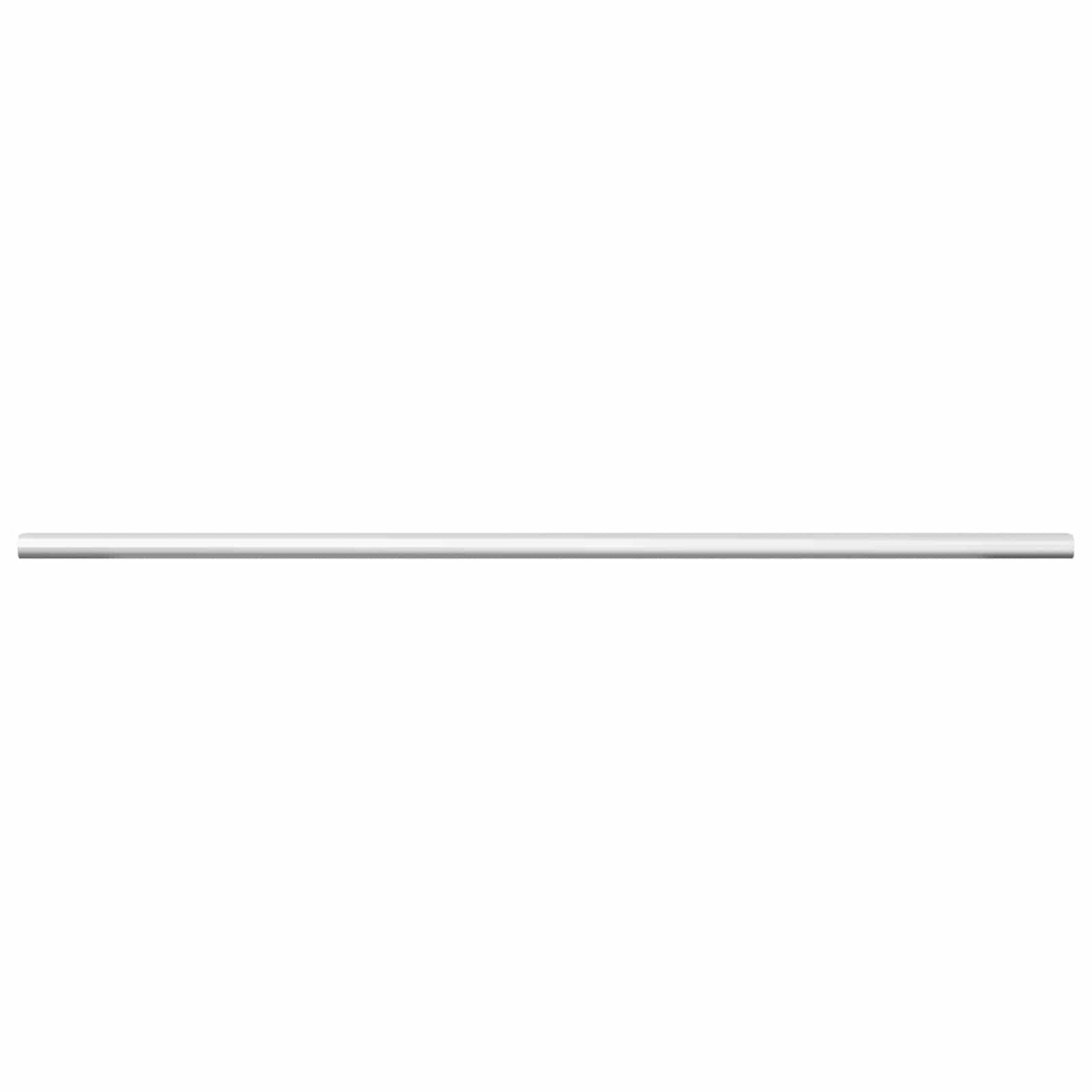 Closet Rod 2 pcs Silver 664 x 15 x 29 mm Aluminium Alloy