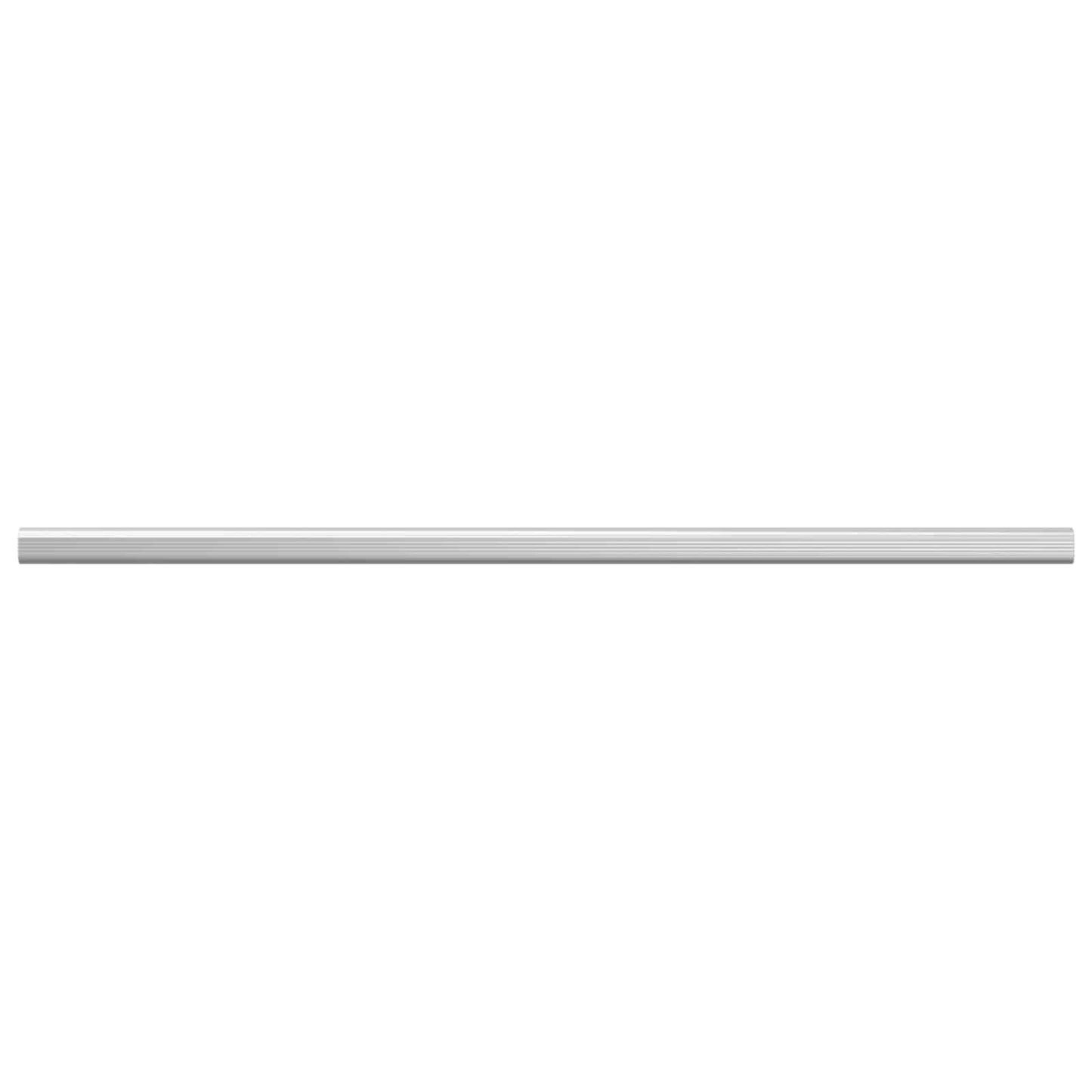 Closet Rod 2 pcs Silver 864 x 15 x 29 mm Aluminium Alloy