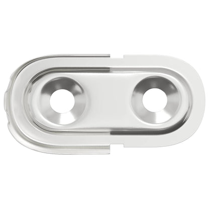 Closet Rod Bracket 2 pcs White Zinc 40 x 18 x 10 mm Iron