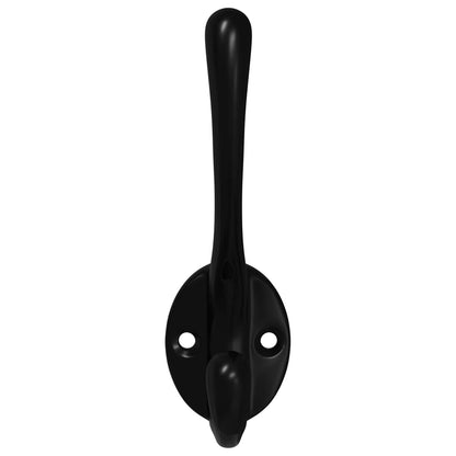 Clothes Hook 12 pcs Black 102 x 29 x 47mm Zinc Alloy