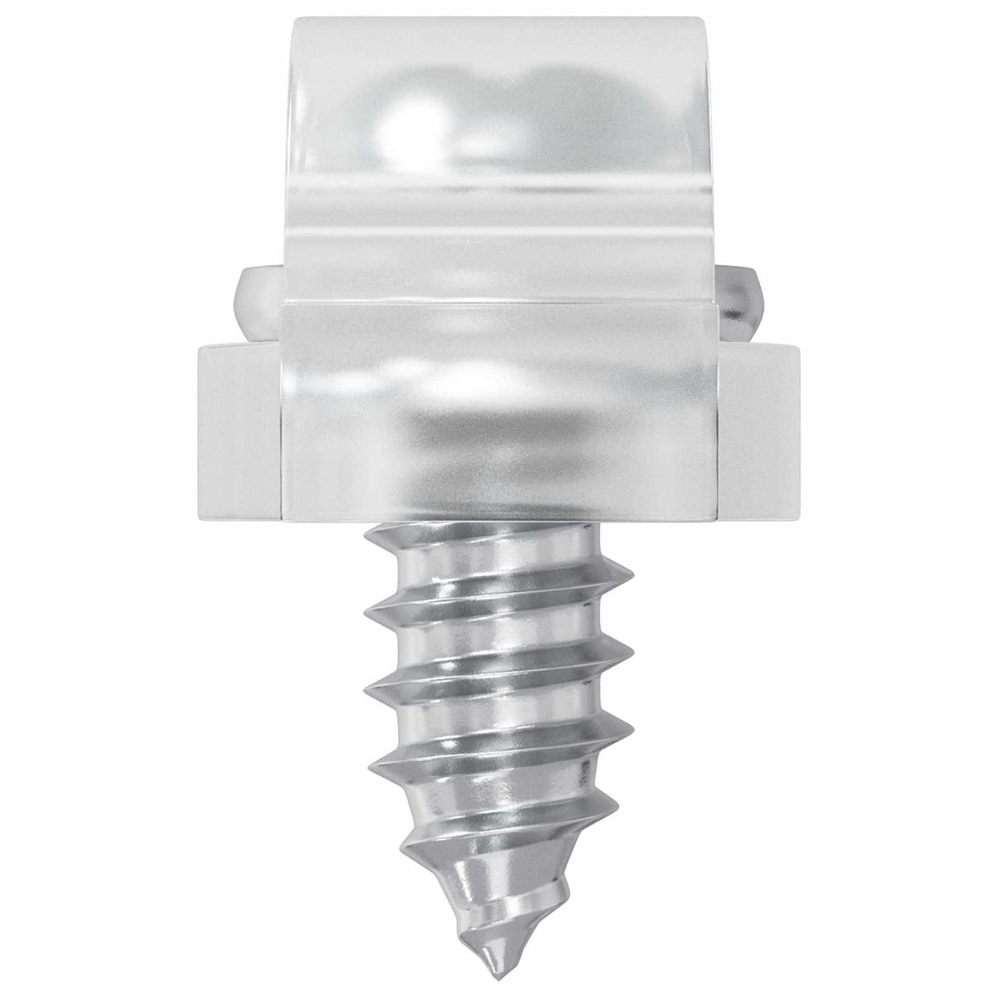 LED Strip Clips 23.8 mm 2 pcs Transparent Plastic and Iron