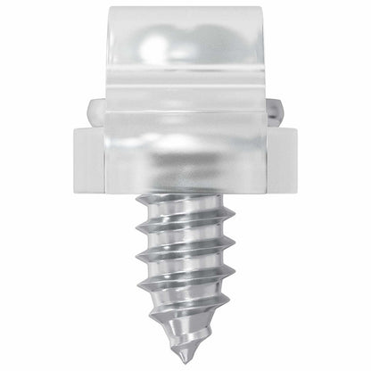 LED Strip Clips 23.8 mm 2 pcs Transparent Plastic and Iron