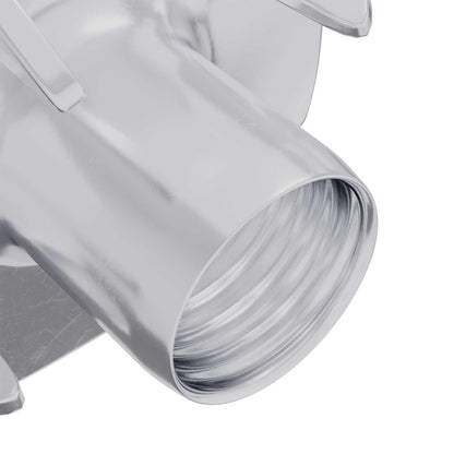 Pronged T-nut 2 pcs Silver M6 mm Steel