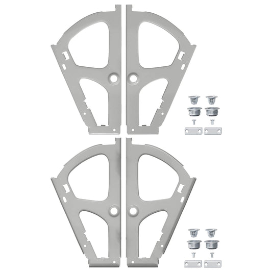 Flip Drawer Hinge 2 pcs Silver 235 x 155 x 30 mm Iron
