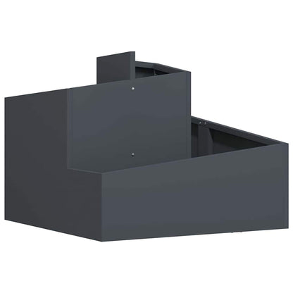 Garden Planter Anthracite 60 x 60 x 50 cm Cold-rolled Steel