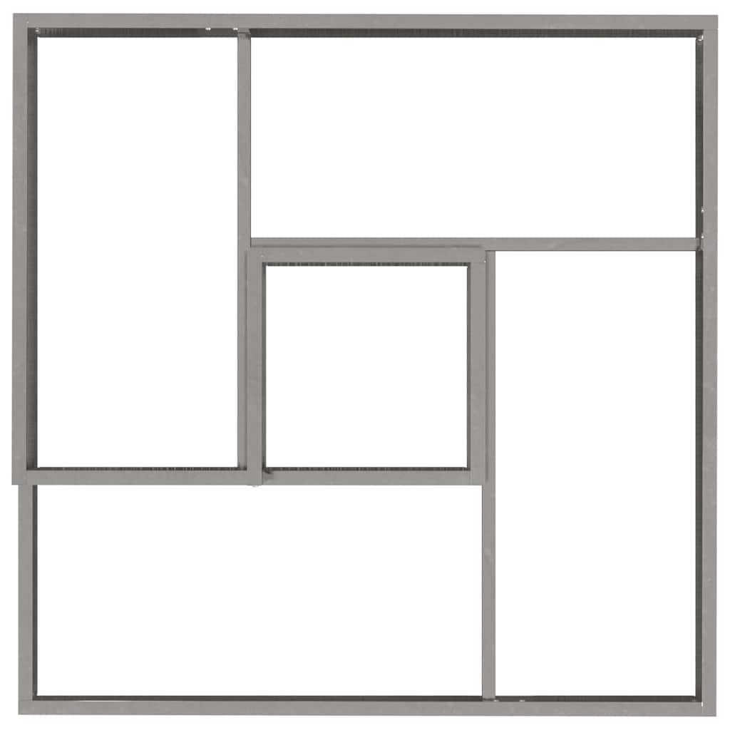 Garden Planter Silver 60 x 60 x 50 cm Stainless Steel