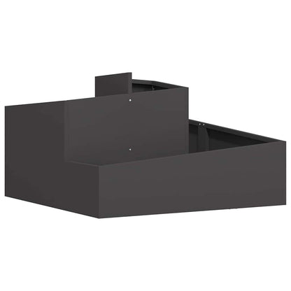 Garden Planter Black 80 x 80 x 50 cm Cold-rolled Steel
