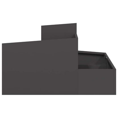 Garden Planter Black 80 x 80 x 50 cm Cold-rolled Steel