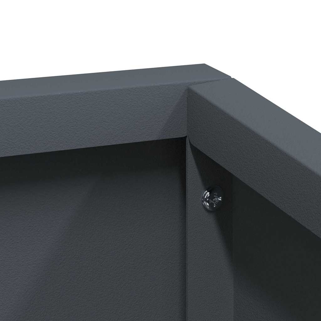 Garden Planter Anthracite 80 x 80 x 50 cm Cold-rolled Steel