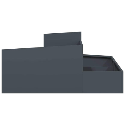Garden Planter Anthracite 100 x 100 x 50 cm Cold-rolled Steel