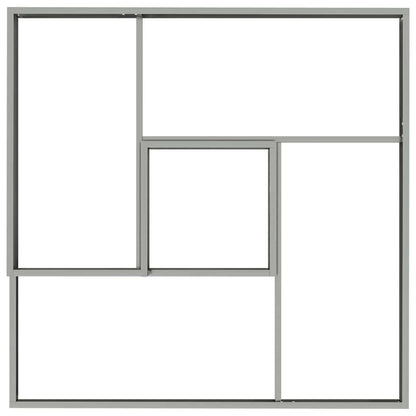 Garden Planter Silver 100 x 100 x 50 cm Galvanised Steel