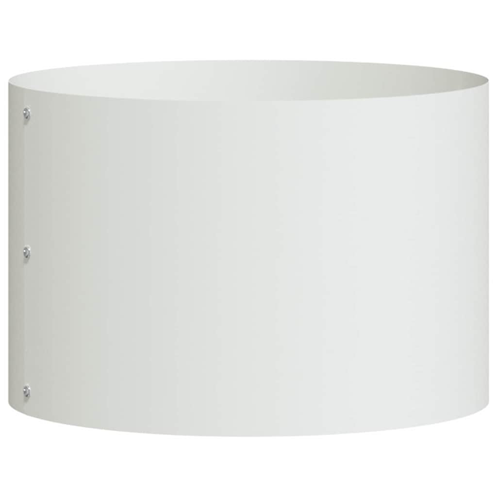 Planter Ring White 30 x 30 x 20 cm Cold-rolled Steel