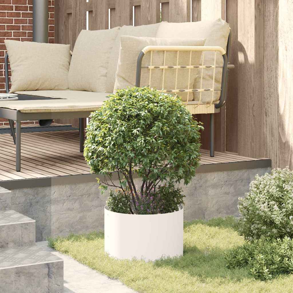 Planter Ring 5 pcs White 30 x 30 x 20 cm Cold-rolled Steel
