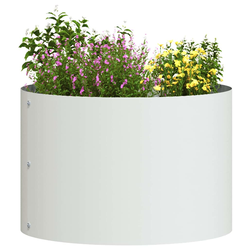 Planter Ring 5 pcs White 30 x 30 x 20 cm Cold-rolled Steel