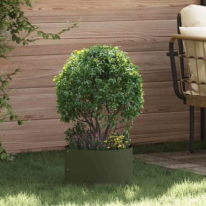 Planter Ring Olive Green 30 x 30 x 20 cm Cold-rolled Steel