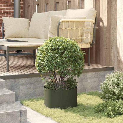 Planter Ring Olive Green 30 x 30 x 20 cm Cold-rolled Steel