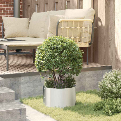 Planter Ring Silver 30 x 30 x 20 cm Galvanised Steel
