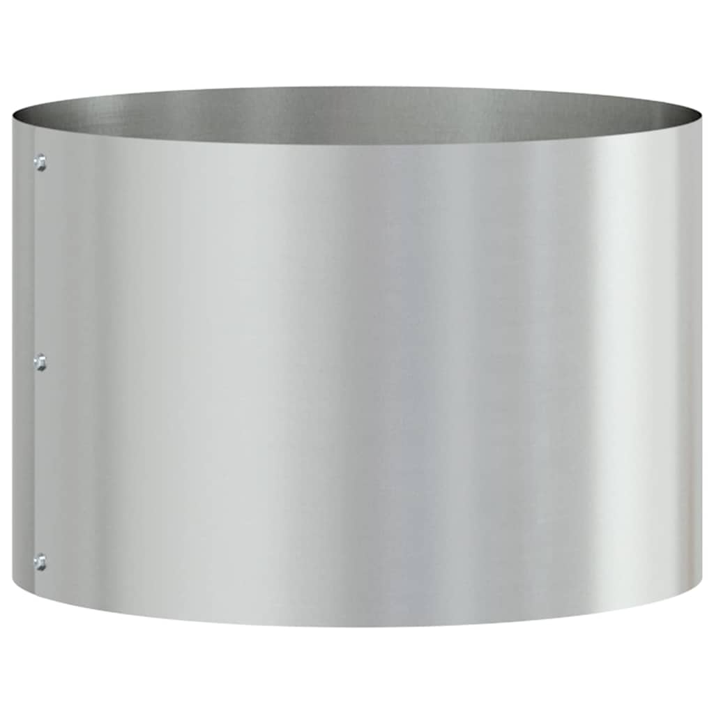 Planter Ring Silver 30 x 30 x 20 cm Galvanised Steel