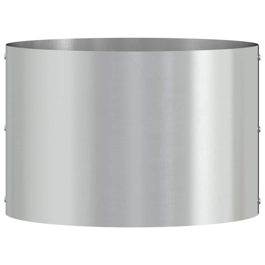 Planter Ring Silver 30 x 30 x 20 cm Galvanised Steel