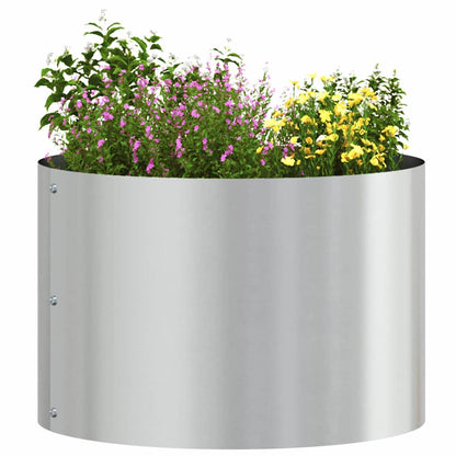 Planter Ring Silver 30 x 30 x 20 cm Galvanised Steel