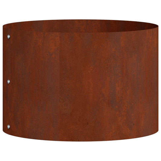 Planter Ring Brown 30 x 30 x 20 cm Weathering Steel