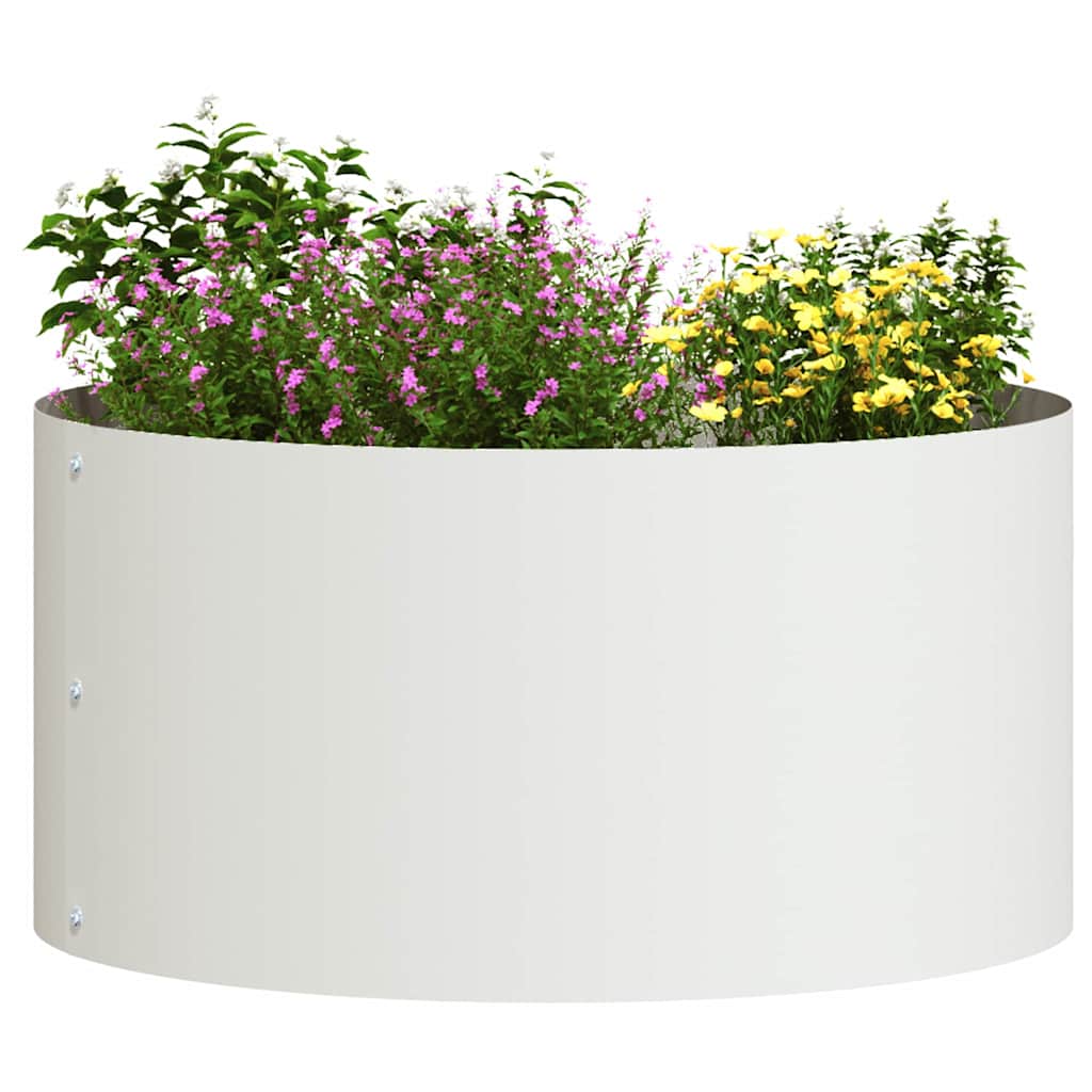 Planter Ring White 40 x 40 x 20 cm Cold-rolled Steel