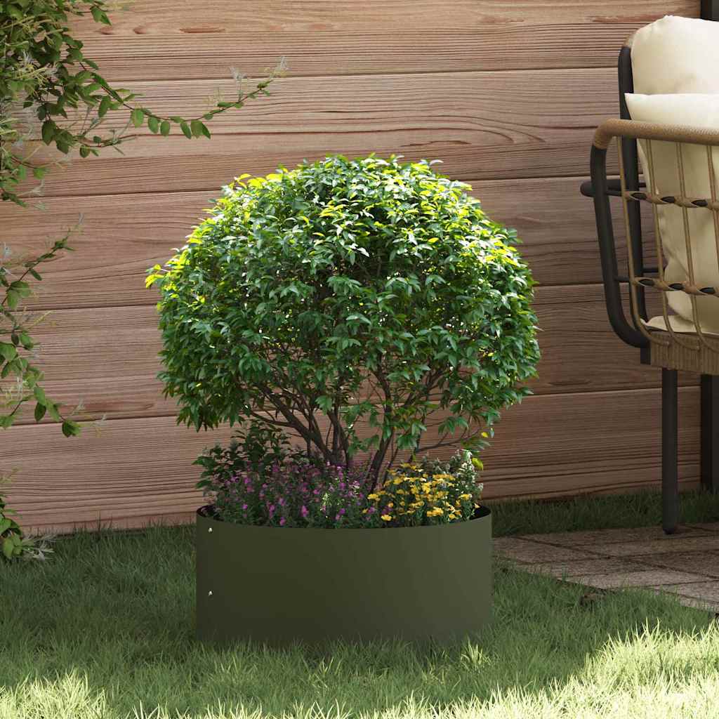 Planter Ring Olive Green 40 x 40 x 20 cm Cold-rolled Steel