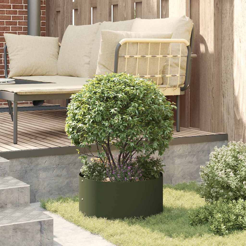 Planter Ring Olive Green 40 x 40 x 20 cm Cold-rolled Steel