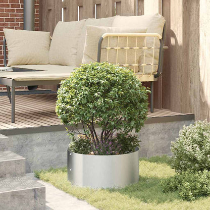Planter Ring Silver 40 x 40 x 20 cm Galvanised Steel