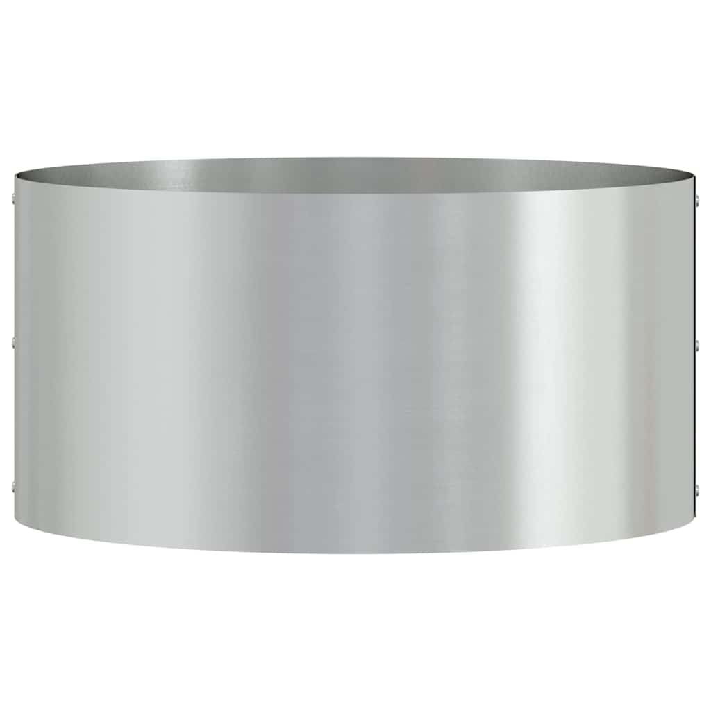 Planter Ring Silver 40 x 40 x 20 cm Galvanised Steel