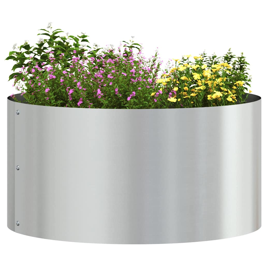 Planter Ring 5 pcs Silver 40 x 40 x 20 cm Galvanised Steel