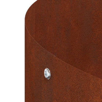Planter Ring Brown 40 x 40 x 20 cm Weathering Steel