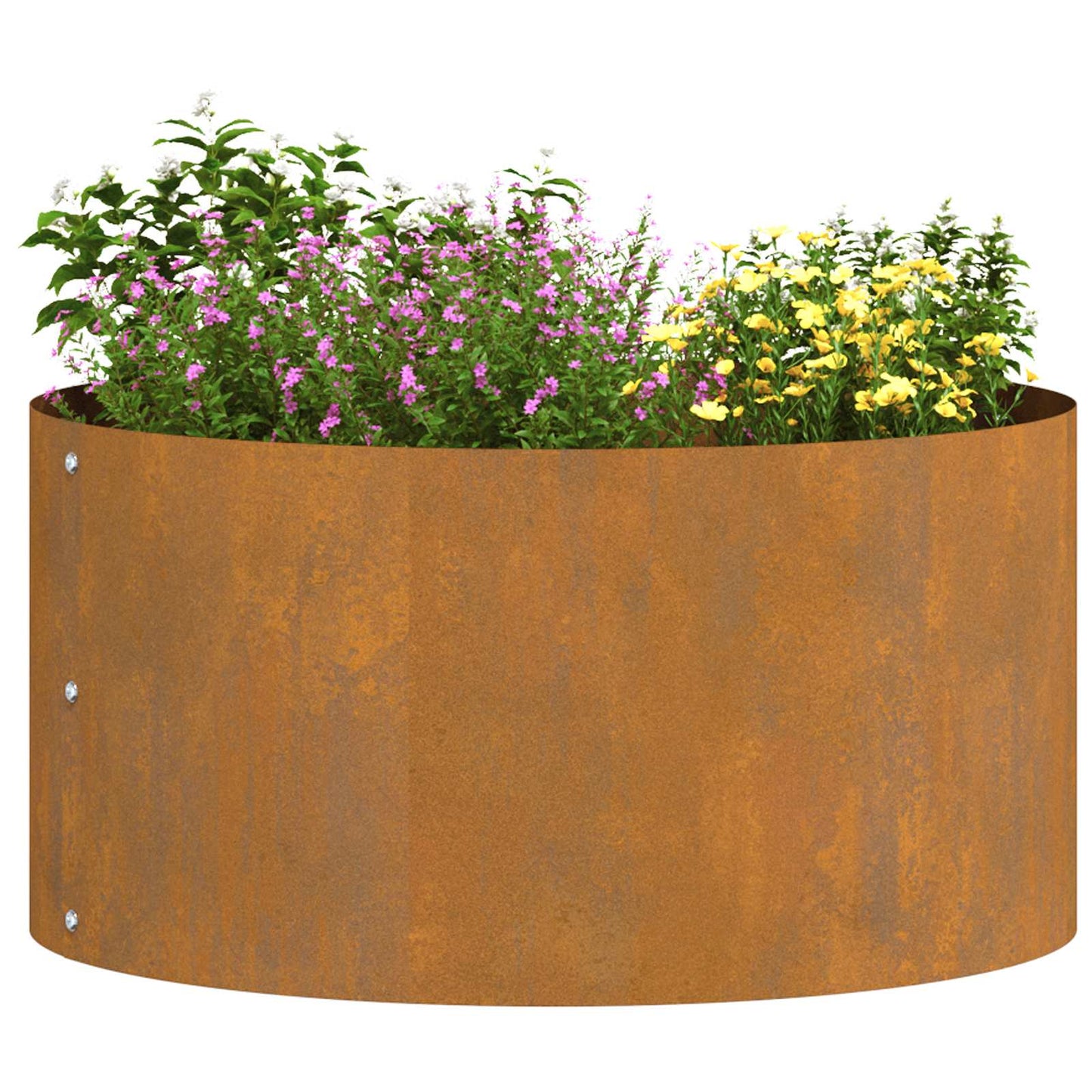 Planter Ring Brown 40 x 40 x 20 cm Weathering Steel