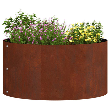 Planter Ring 5 pcs Brown 40 x 40 x 20 cm Weathering Steel