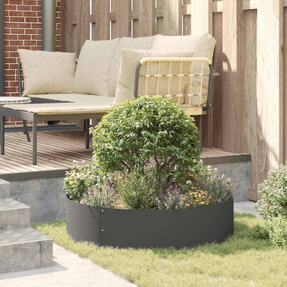 Planter Ring Black 80 x 80 x 20 cm Cold-rolled Steel