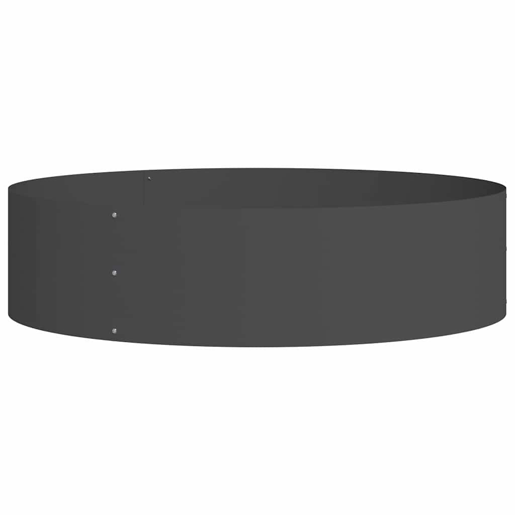 Planter Ring Black 80 x 80 x 20 cm Cold-rolled Steel