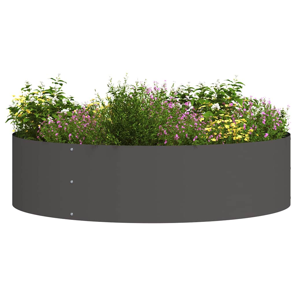 Planter Ring Black 80 x 80 x 20 cm Cold-rolled Steel