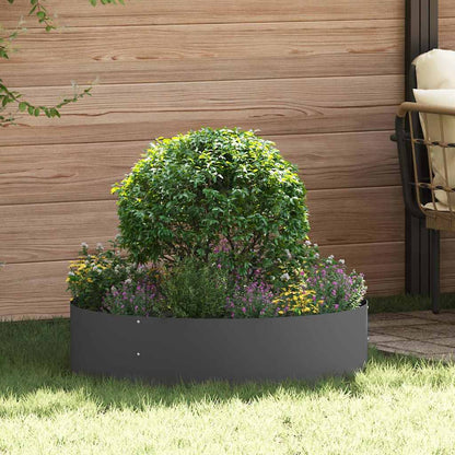 Planter Ring 5 pcs Black 80 x 80 x 20 cm Cold-rolled Steel
