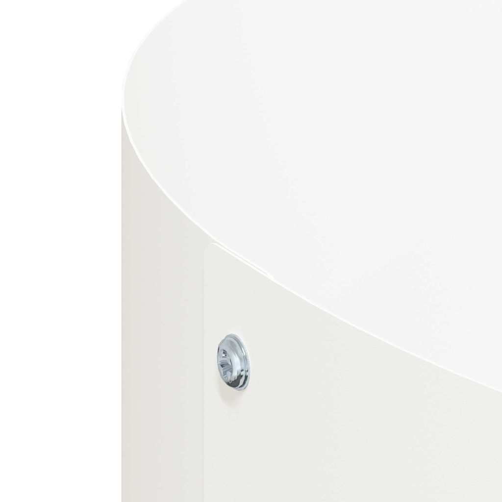 Planter Ring White 80 x 80 x 20 cm Cold-rolled Steel