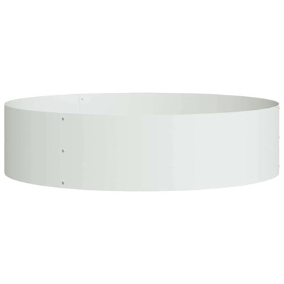 Planter Ring White 80 x 80 x 20 cm Cold-rolled Steel