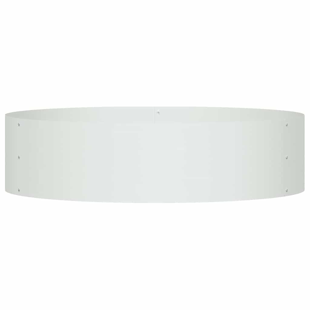 Planter Ring White 80 x 80 x 20 cm Cold-rolled Steel