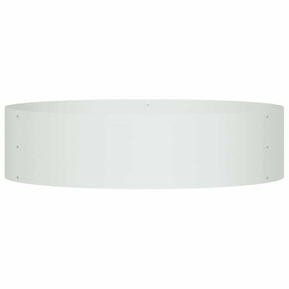 Planter Ring White 80 x 80 x 20 cm Cold-rolled Steel