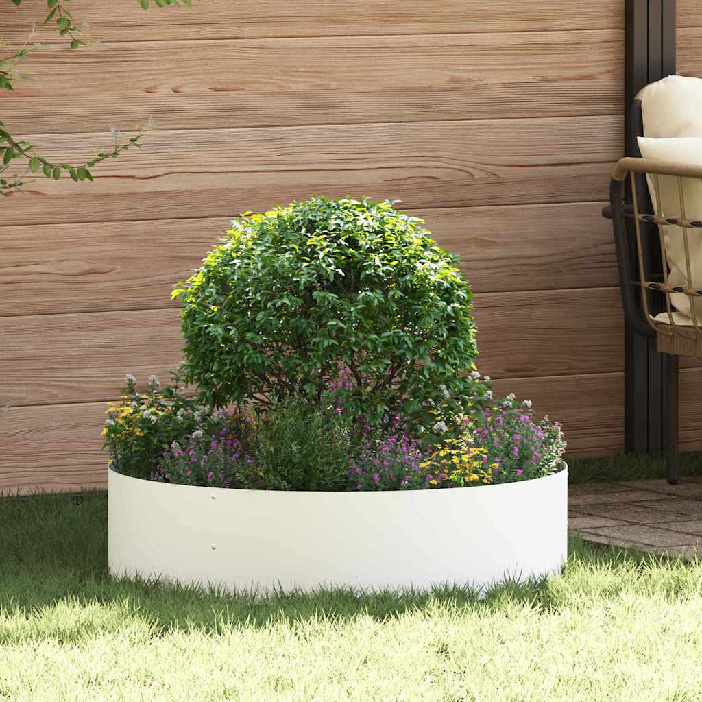 Planter Ring 5 pcs White 80 x 80 x 20 cm Cold-rolled Steel