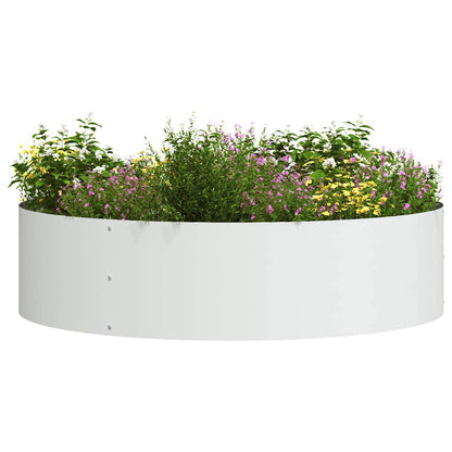Planter Ring 5 pcs White 80 x 80 x 20 cm Cold-rolled Steel