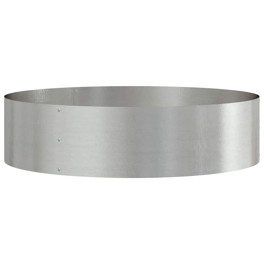 Planter Ring Silver 80 x 80 x 20 cm Stainless Steel
