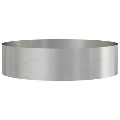 Planter Ring Silver 80 x 80 x 20 cm Stainless Steel