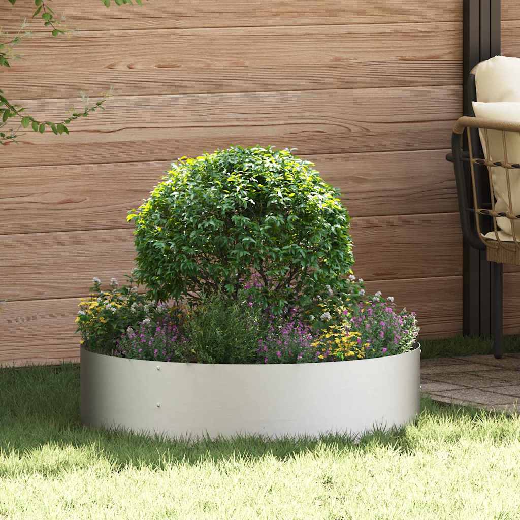 Planter Ring 5 pcs Silver 80 x 80 x 20 cm Stainless Steel