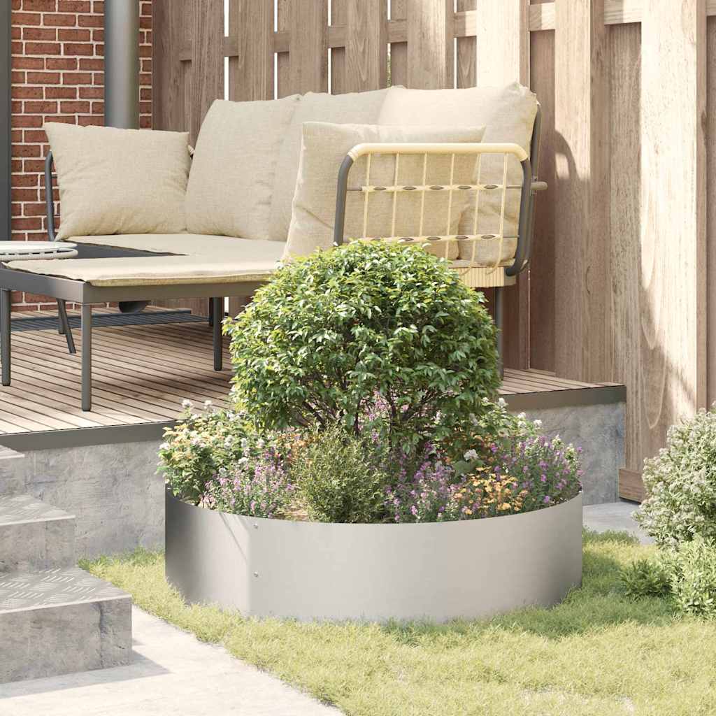 Planter Ring 5 pcs Silver 80 x 80 x 20 cm Stainless Steel