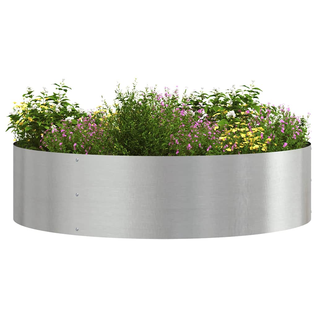 Planter Ring 5 pcs Silver 80 x 80 x 20 cm Stainless Steel