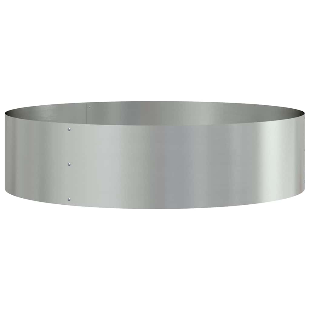 Planter Ring Silver 80 x 80 x 20 cm Galvanised Steel